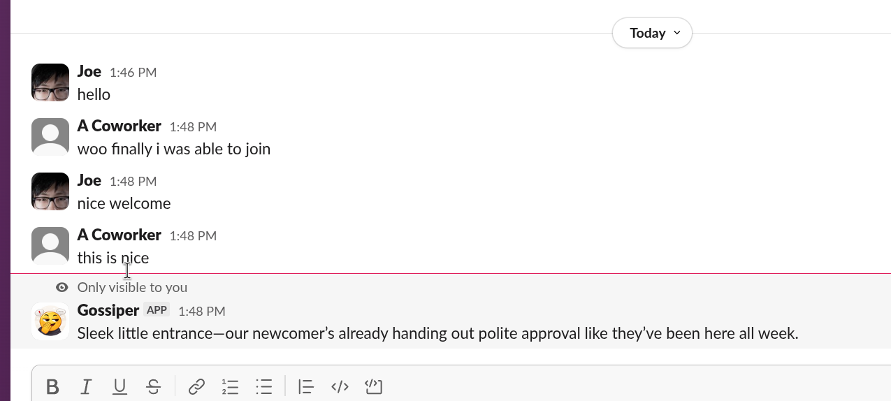 Gossiper example